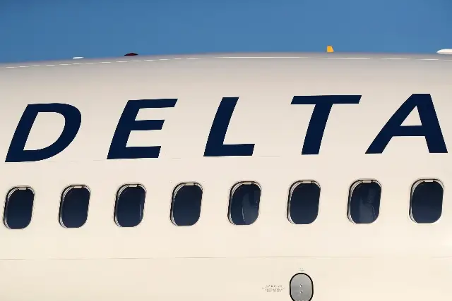A Delta Airlines jetliner.